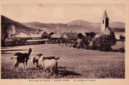 04 St Saint Pons Seyse Village Eglise Moutons Chevre Goat - Sonstige & Ohne Zuordnung
