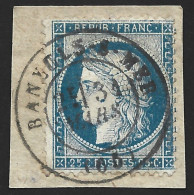 France-Yvert N°60C Oblitéré Cachet à Date Type 17 De Banyuls-s-Mer Pyrénées - 1871-1875 Ceres