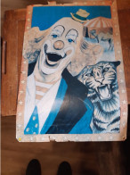 Affiche Cirque Clown   - Tigre  - Animaux - Posters