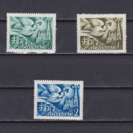 SLOVAKIA 1942, Sc# 74-76,  St. Stephen’s Cathedral, Vienna, MH - Nuevos