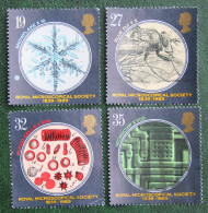 Royal Microscopical Society RMS Mi 1218-1221 1989 Used Gebruikt Oblitere ENGLAND GRANDE-BRETAGNE GB GREAT BRITAIN - Used Stamps