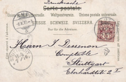 ZUGGERSEE  -  ZOUG  -  ZG  -  SCHWEIZ   -   LITHOGRAFIE  1898  -  SCHÖNE POSTGEBÜHREN. - Zoug