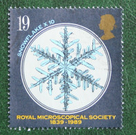 Royal Microscopical Society RMS Mi (1218 1221) 1989 Used Gebruikt Oblitere ENGLAND GRANDE-BRETAGNE GB GREAT BRITAIN - Oblitérés