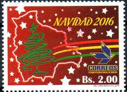 Bolivia 2018 ** CEFIBOL 2376 Issuance 2016 ECOBOL Christmas (CB 2287) Enabled AgBC. Only 50 Known. - Bolivie