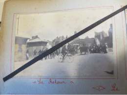 76 - Dieppe - Photo Originale - Circuit De Dieppe - Planche Cartonnée De 6 Photographies  - 1908 - B.E - - Automobile