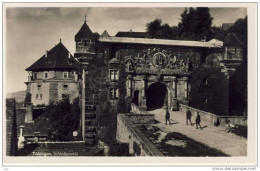 TÜBINGEN, Schlossportal, Foto-AK Mit Soldaten Um 1940 - Tuebingen