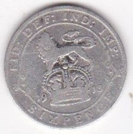 Grande Bretagne. 6 Pence 1913. George V, En Argent, KM# 815 - H. 6 Pence
