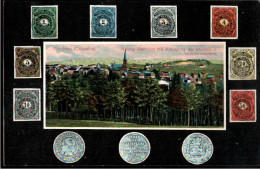 ! Alte Ansichtskarte Neutral Moresnet, Altenberg, La Calamine, Stamps, Coins - Autres & Non Classés