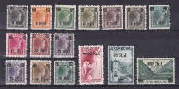 LUXEMBOURGH 1940, Mi# 17-32,  German Occupation, MH - 1940-1944 Duitse Bezetting