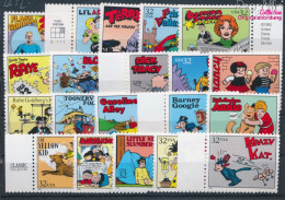 USA 2652-2671 (kompl.Ausg.) Postfrisch 1995 Comicstrips - Popeye, Dick Tracy U. (10348664 - Nuovi