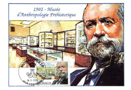 CM CEF - Musée D'Anthropologie Préhistorique, Oblit 8/2/02 - Maximum Cards