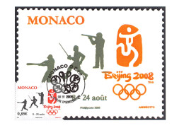CM CEF - Jeux D'été "Beijing 2008" (2 Cartes), Oblit 8/4/08 - Maximumkarten (MC)