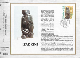 Feuillet N° 523 Du Catalogue CEF Zadkine 1 Timbre à 1,80  Paris 19.01.1980 - 1980-1989