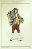 Costume Bourgogne (71) Vendangeur Signé Illustré Par P.A Leroux XXème - Berühmtheiten