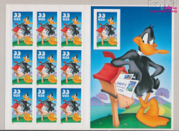 USA 3114B/BA FB Folienblatt (kompl.Ausg.) Rechte Marke Ohne Stanzung Postfrisch 1999 Comicfigur- Daffy Duck (10368280 - Nuovi