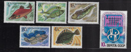 RUSSIA 1983  SCOTT #5164-5168,5175  MNH - Unused Stamps