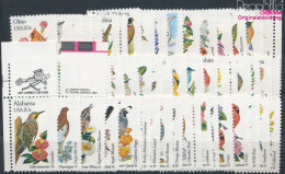 USA 1532F-1581F (kompl.Ausg.) Linienzähnung Postfrisch 1982 Vögel Und Blumen Der Bundesstaaten (10348710 - Unused Stamps