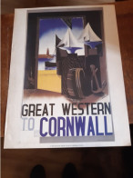 Affiche Great Western To Cornwall - Mc Knight Kauffer - Plakate