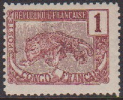 Congo  27b* Variété Corne Tronquée à Droite - Andere & Zonder Classificatie