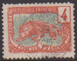 Congo  29c Obl Variété Corne Tronquée - Altri & Non Classificati