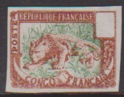 Congo  28(*) Variété Essai Non Dentelé - Sonstige & Ohne Zuordnung