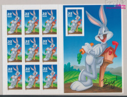 USA 2829B/BA FB Folienblatt (kompl.Ausg.) Eine Marke Ohne Stanzung Postfrisch 1997 Comicfigur - Bugs Bunny (10368271 - Nuovi