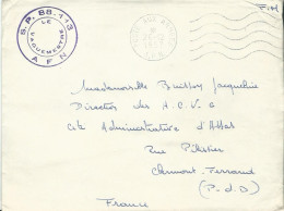 FRANCE LETTRE FM S.P.88.113 AFN Pour CLERMONT FERRAND ( PUY DE DOME ) DE 1957  LETTRE COVER - War Of Algeria