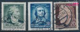 DDR 464A-466A (kompl.Ausg.) Gestempelt 1955 Friedrich Schiller (10357027 - Used Stamps