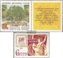 Soviet Union 3742Zf,3743 With Zierfeld (complete Issue) Unmounted Mint / Never Hinged 1970 Tree The Friendship, UNESCO - Ongebruikt