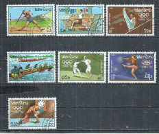 LAOS 1988 - OLYMPIC GAMES - CPL. SET - USED OBLITERE GESTEMPELT USADO - Zomer 1988: Seoel