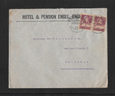 1922 HEIMAT OBWALDEN ► Hotel-Brief Mit Zudruck "Hotel & Pension Engel Engelberg" Nach Mulhouse - Lettres & Documents