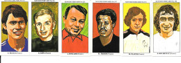 CG38 - SUN SOCCER CARDS - MICHEL PLATINI - MARIUS TRESOR - RAYMOND KOPA - JUST FONTAINE - DOMINIQUE ROCHETEAU - PECOUT - Otros & Sin Clasificación