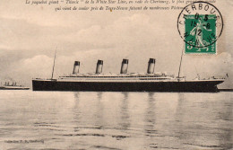 CPA-White Star Line-Paquebot Titanic En Rade De Cherbourg-écrite En 1912 - Dampfer