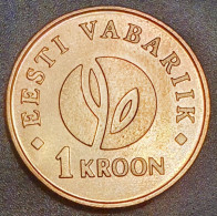 Estonia 1 Krona, The 90th Anniversary Of The 2008 KM44 - Estonie