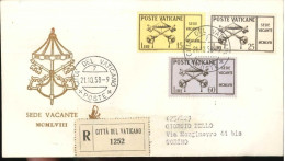 1958/1963 - FDC VENETIA VIAGGIATE Come RACCOMANDATE Collezione Cpl. GIOVANNI XXIII - LEGGI E VEDI VIDEO (200) - FDC