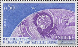 Andorra - French Post 178 (complete Issue) Volume 1962 Completeett Unmounted Mint / Never Hinged 1962 Satellite TV - Markenheftchen