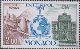 Monaco 1123 (complete Issue) Unmounted Mint / Never Hinged 1974 50 Years INTERPOL - Nuovi