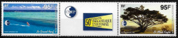 Nouvelle Calédonie 1996 - Yvert Nr. PA 339 A Paire Avec Logo Centrale - Michel Nr. 1086/1087 Str.  ** - Unused Stamps