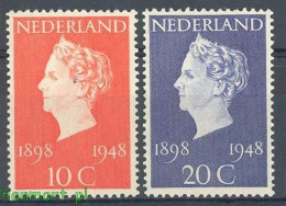 Netherlands 1948 Mi 507-508 MNH  (ZE3 NTH507-508) - Royalties, Royals
