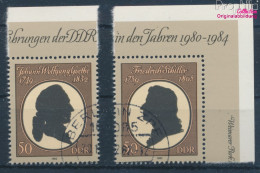 DDR 2681-2682 (kompl.Ausgabe) Gestempelt 1982 Goethe Und Schiller (10356822 - Oblitérés