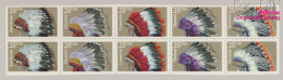 USA 2098-2102 Zehnerblock (kompl.Ausg.) Postfrisch 1990 Indianer Kopfschmuck (10368265 - Neufs
