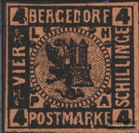 Bergedorf 5ND New- Or. Reproduction Unmounted Mint / Never Hinged 1887 Crest - Bergedorf