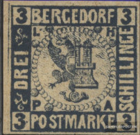 Bergedorf 4ND New- Or. Reproduction Unmounted Mint / Never Hinged 1887 Crest - Bergedorf