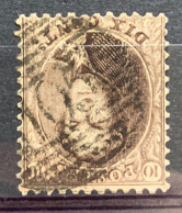België, 1863, Nr 14A, Gestempeld P105 St NICOLAS - 1863-1864 Medaglioni (13/16)