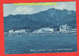 Tonfano Marina Di Pietrasanta Spiaggia Animata Alberghi Cpa Viaggiata 1956 Lucca Toscana - Lucca