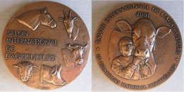 Medaille En Bronze Salon International De L’Agriculture 13e Concours National Montbéliard 2001 - Autres & Non Classés