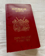 Kenya 1998 Diplomatic Passport, Ambassador In Australia & New Zealand Many Visas Passeport Reisepass - Historical Documents