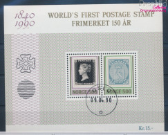 Norwegen Block13 (kompl.Ausg.) Gestempelt 1990 150J. Briefmarken (10343746 - Oblitérés