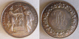 Médaille Mariage Argent, De M. Rimailho Et T. Vally Unis Le 23 Février 1841, Par Pingre - Other & Unclassified