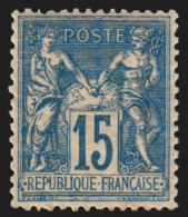 N°101, Sage 15c Bleu, Neuf ** Sans Charnière - TB - 1876-1898 Sage (Type II)